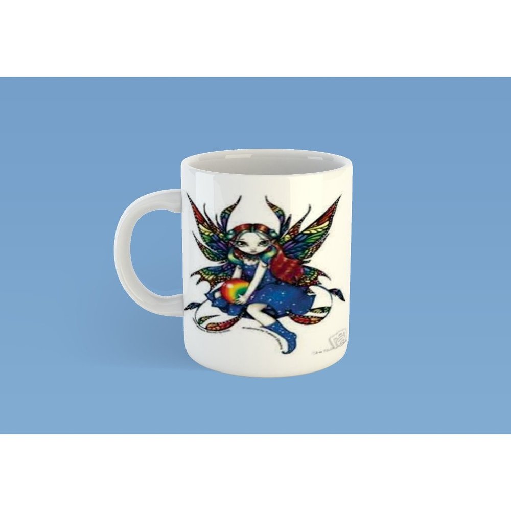 Fairy Mug, Rainbow, lgbtq, birthday, gift for girl, party gift mug 11 oz coffee